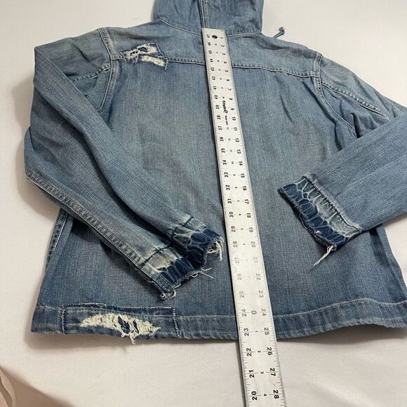 Ralph Lauren Polo Jeans Co RL67 Denim Pullover Jacket Patchwork Size Medium - Picture 11 of 11